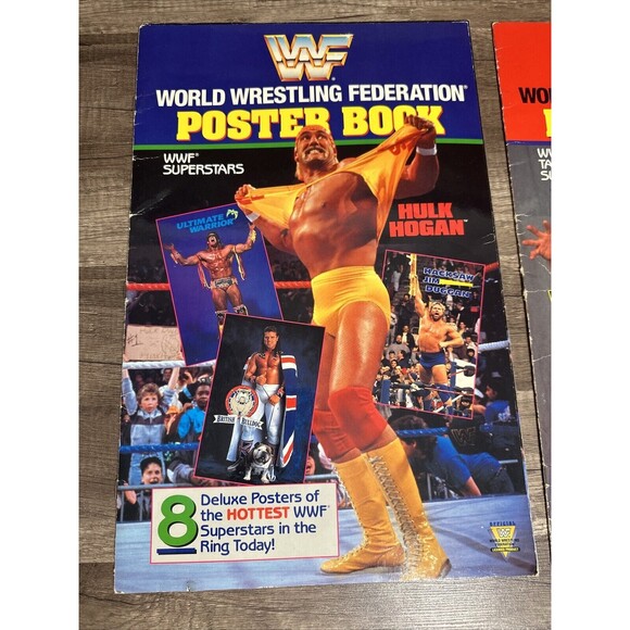 2 1991 WWF Poster Book Tag Teams Legion Doom And Superstars Hulk Hogan Books - Picture 2 of 9